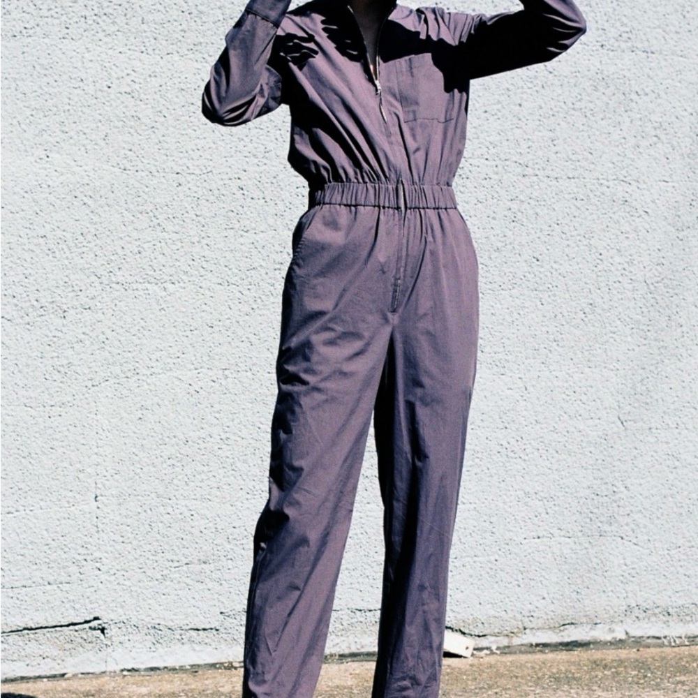 Horses Atelier Eggplant cotton Flightsuit/ Jumpsuit